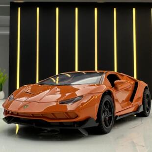 【DZ093】建元合金车模1比32兰博LP770赛道跑车声光回力玩具车模