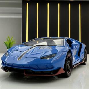 【DZ093】建元合金车模1比32兰博PL780跑车赛道版带声光回力玩具