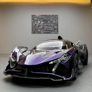 【DZ081】利佳信合金车模1:32阿波罗太阳神跑车声光回力玩具车音