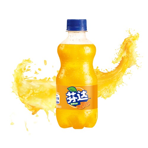 可口可乐芬达橙味汽水300ml*6瓶
