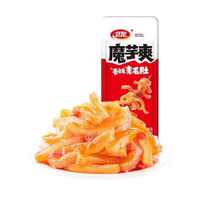 卫龙魔芋爽魔芋素毛肚15g香辣味