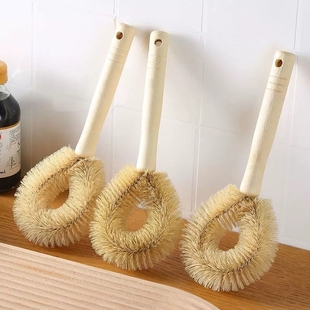 厨房木制长柄锅刷 1个