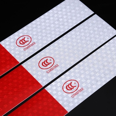 【年检专用】货车校车汽车反光条夜间车身贴车辆警示红白反光贴膜