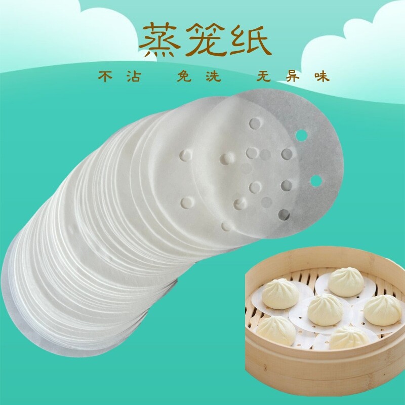 蒸笼纸包子馒头垫纸100张图片