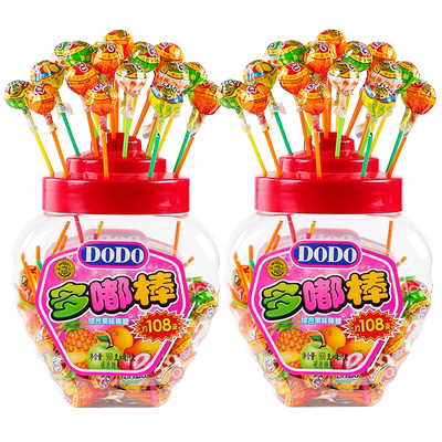 徐福记棒棒糖桶装游乐园爆款零食