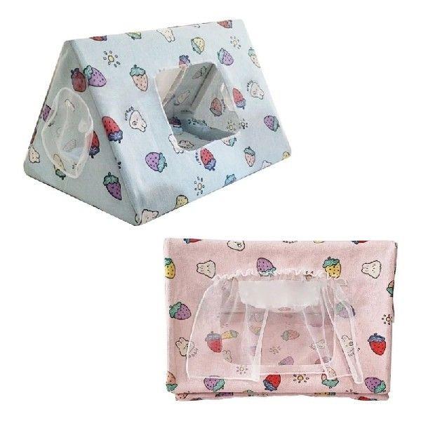Small Animal Hideaway Tunnel Tent Guinea-Pigs Cage Toy