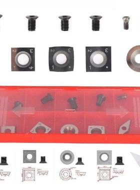 10x Carbide Tips Inserts Blades For Chisel Cutter Wood