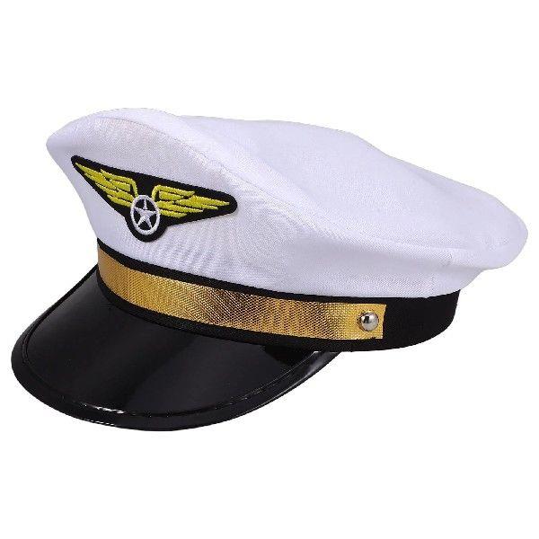 Pilot Hat Costume Men Hats Navy Captain Women Plastic