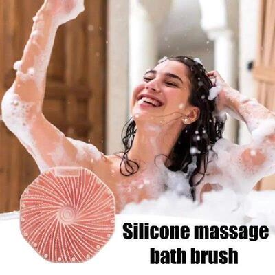 Soft Silicone Body Massage Scrubber Skin Friendly Handheld