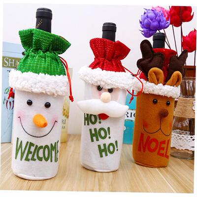 Christmas decorations old man wine bottle holder 圣诞酒瓶套