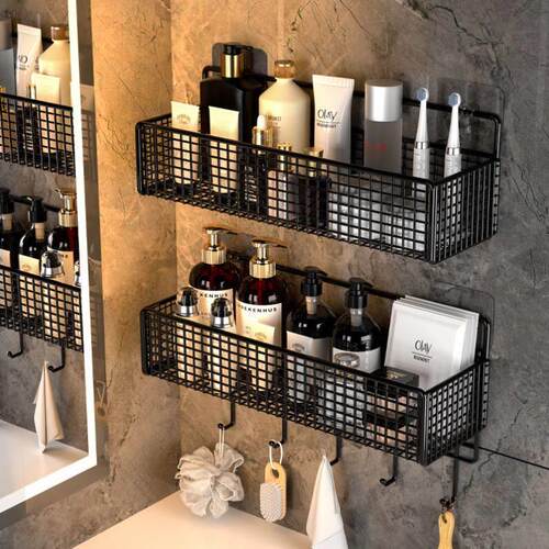Bathroom Shelves Kitchen Wall Shelf Shower Storage Rack挂架