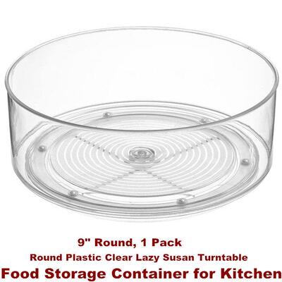 Lazy Susan Organizer Turntable Food Storage Container Rack