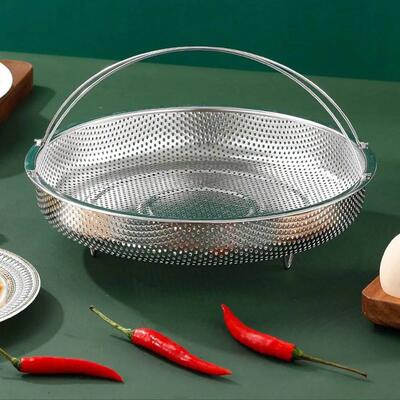 Stainless Steel Food Steamer Basket Pressure Cooker Steamer