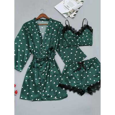 Printed sleeveless loose fitting shorts set 无袖宽松短裤套装