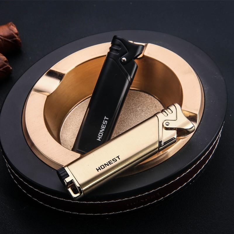 Windproof direct impact inflatable lighter creative gift打火