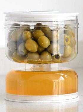 Pickles Jar Dry and Wet Dispenser Pickle and Olives