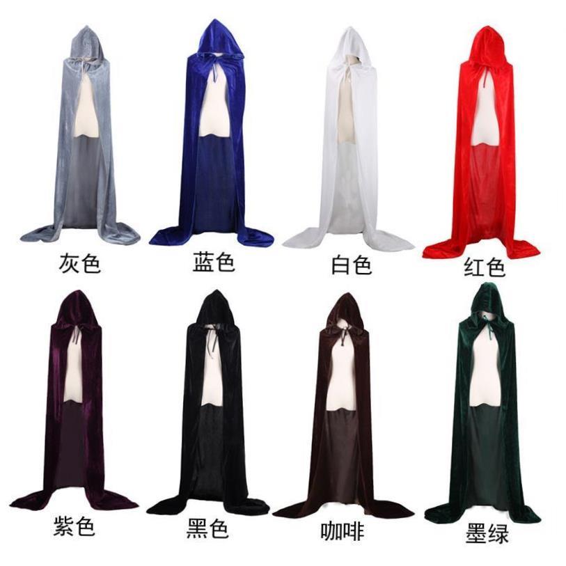 Halloween Reaper Cloak Cosplay Wizard Witch Prince Princess