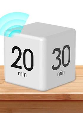 Cube Timer Gravity Sensor Flip Timer Multi-Function Kitchen