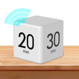 Cube Timer Gravity Sensor Flip Timer Multi-Function Kitchen