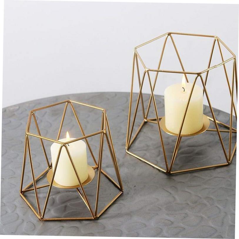 iron candlestick bedroom table decoration shooting props