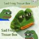 Creative Box Sad Drawer 2PCS Tissue Frog Paper Cover