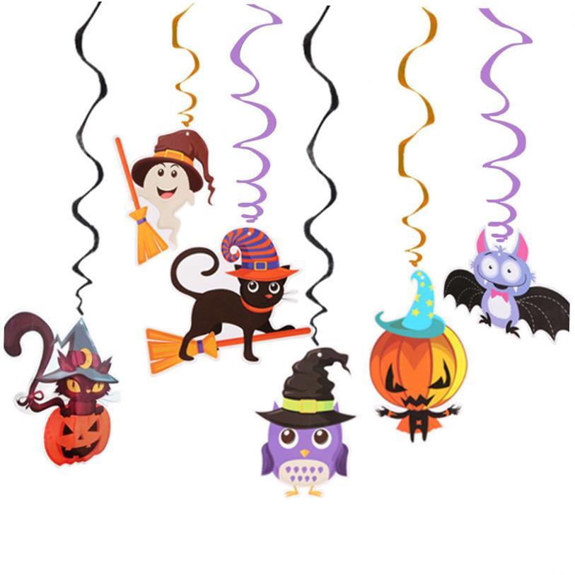 New Halloween Spiral Pendant Prop Cartoon hang accessories