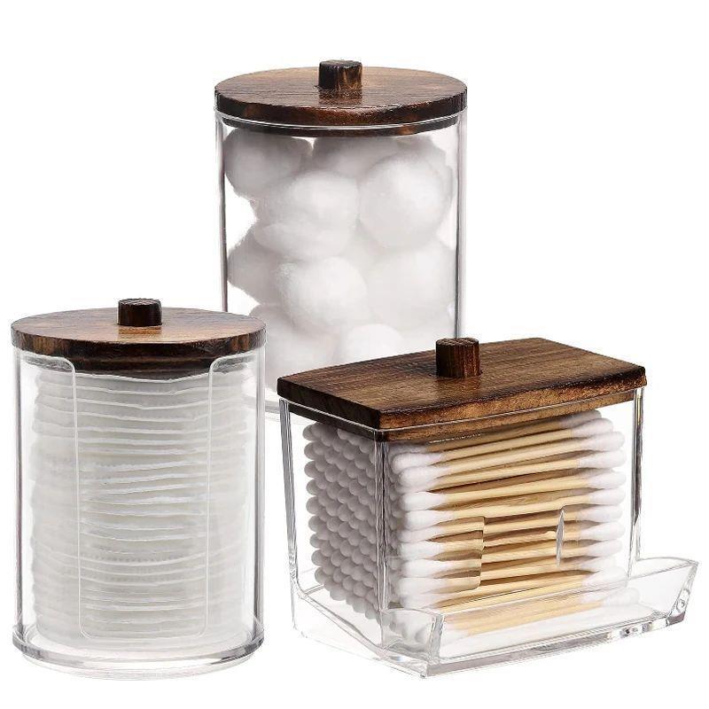 Bathroom Organizer Accessories Set Qtip Holder Storage with