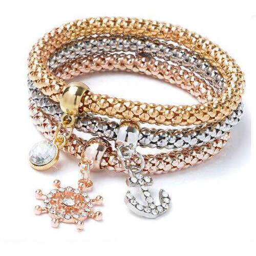2025 fashion hand catenary 3pcs bracelet women jewelry party