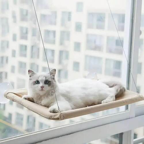 Ultra-Soft Cat Window Hammock Bed - Cozy Cloud-Like Perch fo