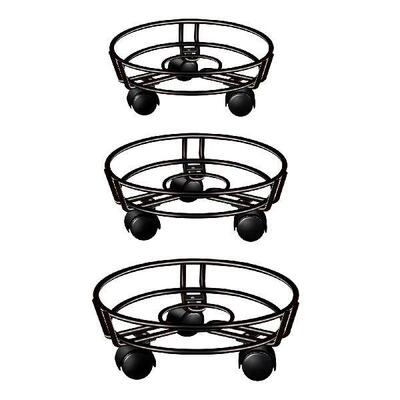 Planter Trolley Balcony Garden Home Rolling Plant Stand Pot