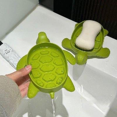 Green Turtles Soap Box Drain Soap Holder Box Soap Holders