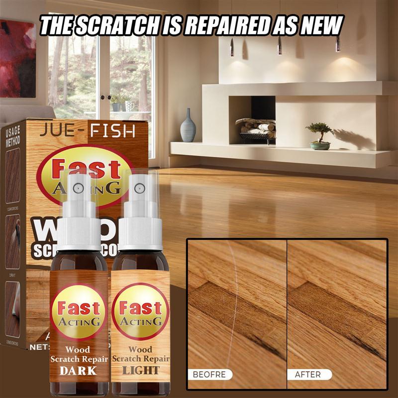 Scratch repair agent for wooden floors Scratch color correct