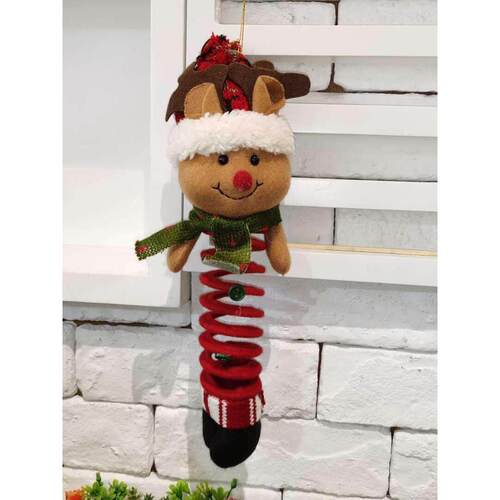 Christmas decoration tree pendant figure swing spring foot
