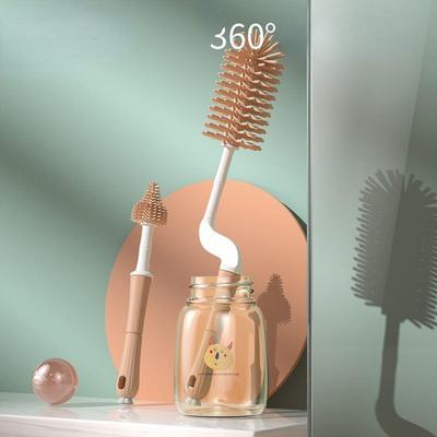 Silicone Bottle Brush 360 Degree Rotation Baby Pacifier Cup
