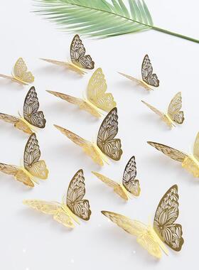 12PCS Butterfly Cake Decor Happy Birthday Cake Toppers0