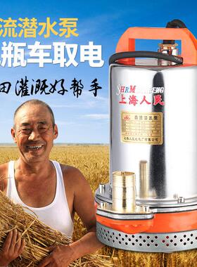 速发12Vv42直流潜水泵48V60V电瓶电动车抽水机家用农用船用水2020