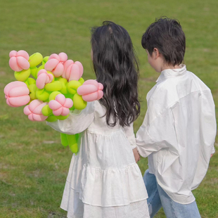 速发1儿0支加厚260造术气球长条魔型0童汽球花束摆摊装 饰品