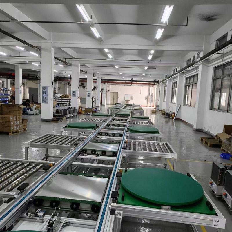 速发小型输送机车间自动化生产线流水线输送带滚筒工作台链条式爬