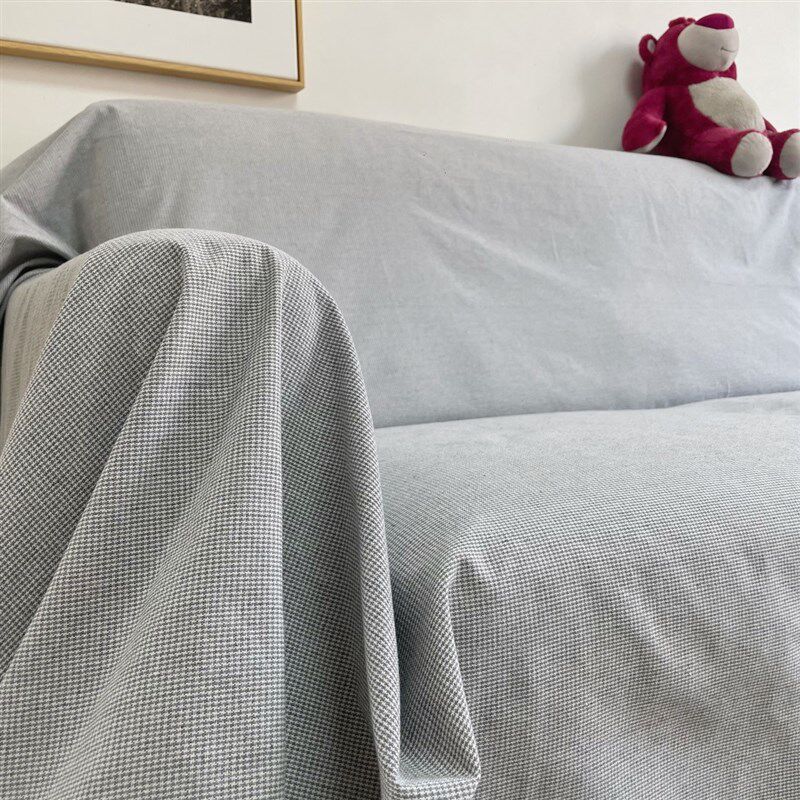 速发粗布棉麻沙发巾套罩沙滑沙发垫坐垫椅垫防发防尘盖巾靠背巾厚