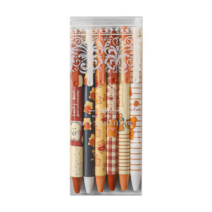 速发按动笔高颜看中性笔黑款水笔风好值可爱的笔少心文具用品学生