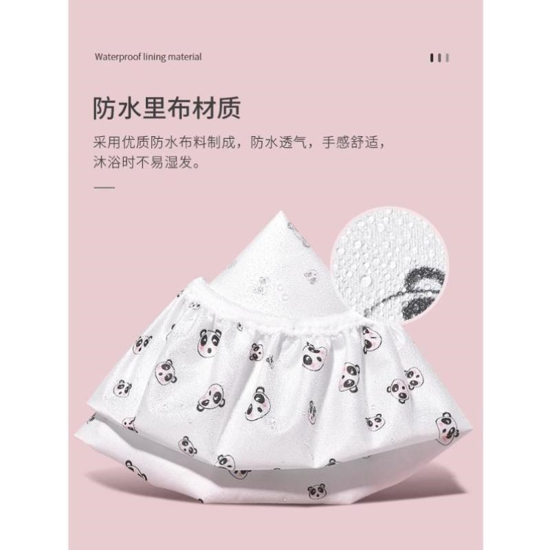 速发印花蕾丝可爱浴帽防水洗澡家用沐浴帽洗头帽发套头套帽