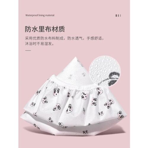 速发印花蕾丝可爱浴帽防水洗澡家用沐浴帽洗头帽发套头套帽
