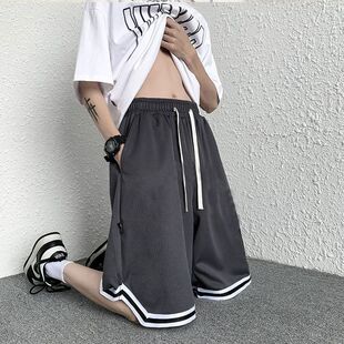 宽松丝网外穿休闲眼速胖子五分裤 2025新款 薄款 夏季 潮流运 篮球短裤