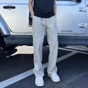 2025新款美式斜切冲锋裤薄款男士斜切工装美式休闲机能弯刀直筒防