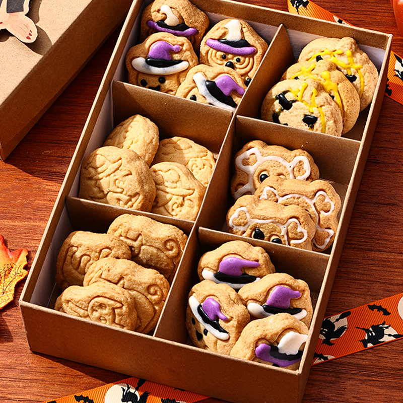 万圣节曲奇饼干零食礼盒好吃的手工黄油曲奇伴手礼送朋友生日礼物