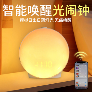 唤醒灯起床叫醒神器光闹钟小夜灯卧室睡眠床头氛围感好物2025新款