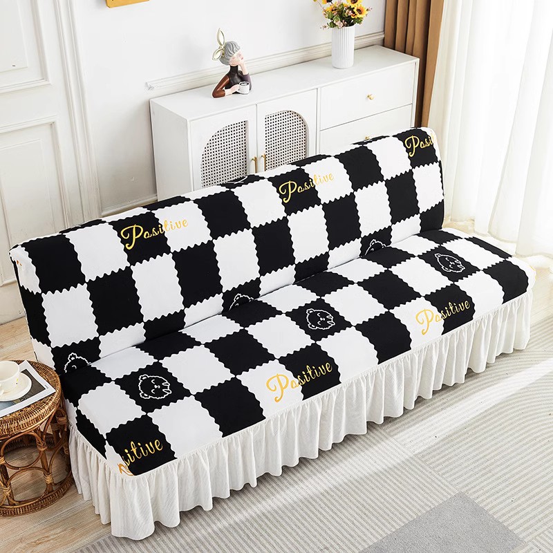 无扶手沙发套罩简约针织柔肤格