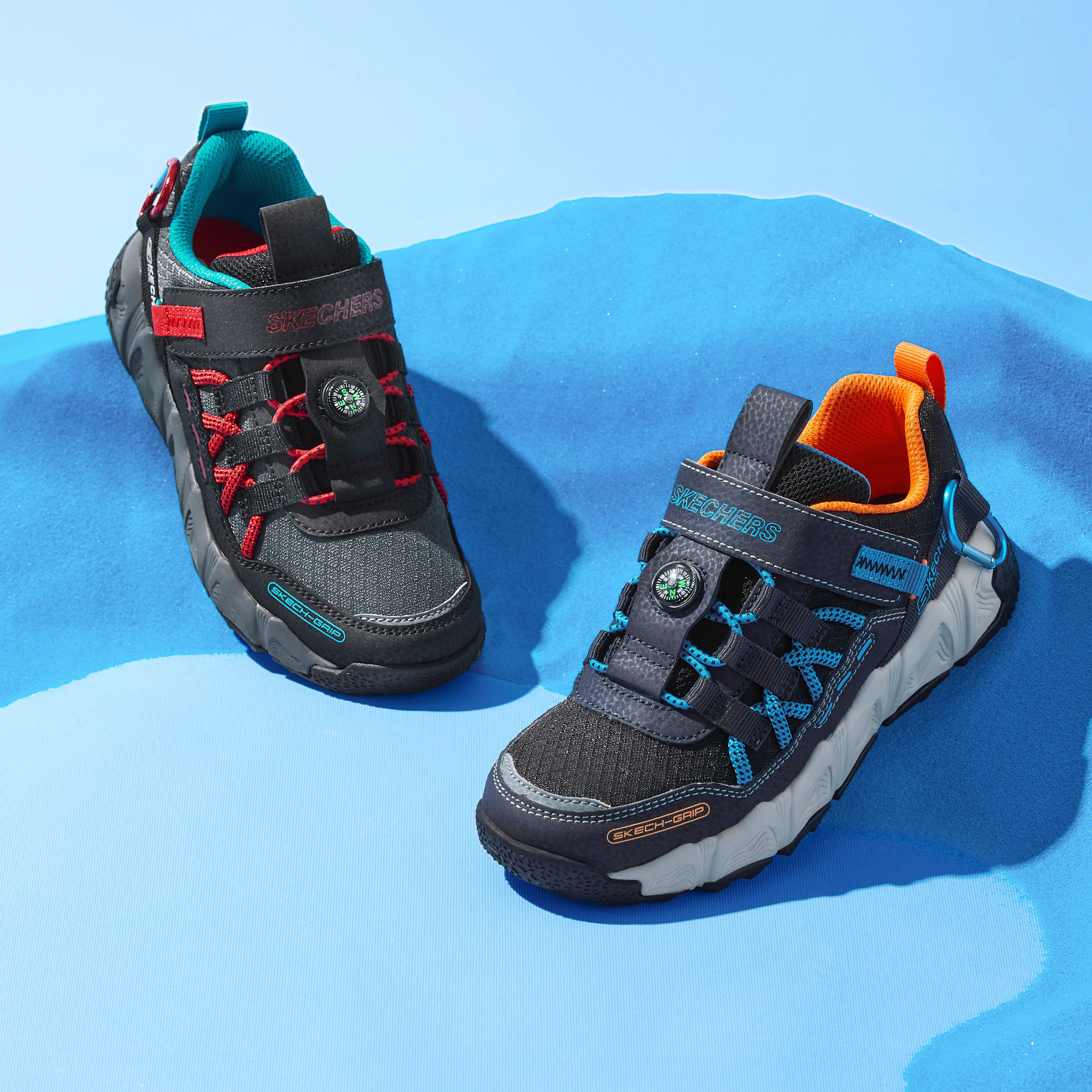 斯凯奇男童魔术贴轻质休闲运动鞋