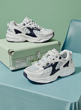 Skechers斯凯奇秋冬男鞋简约百搭厚底老爹鞋户外运动休闲鞋118320