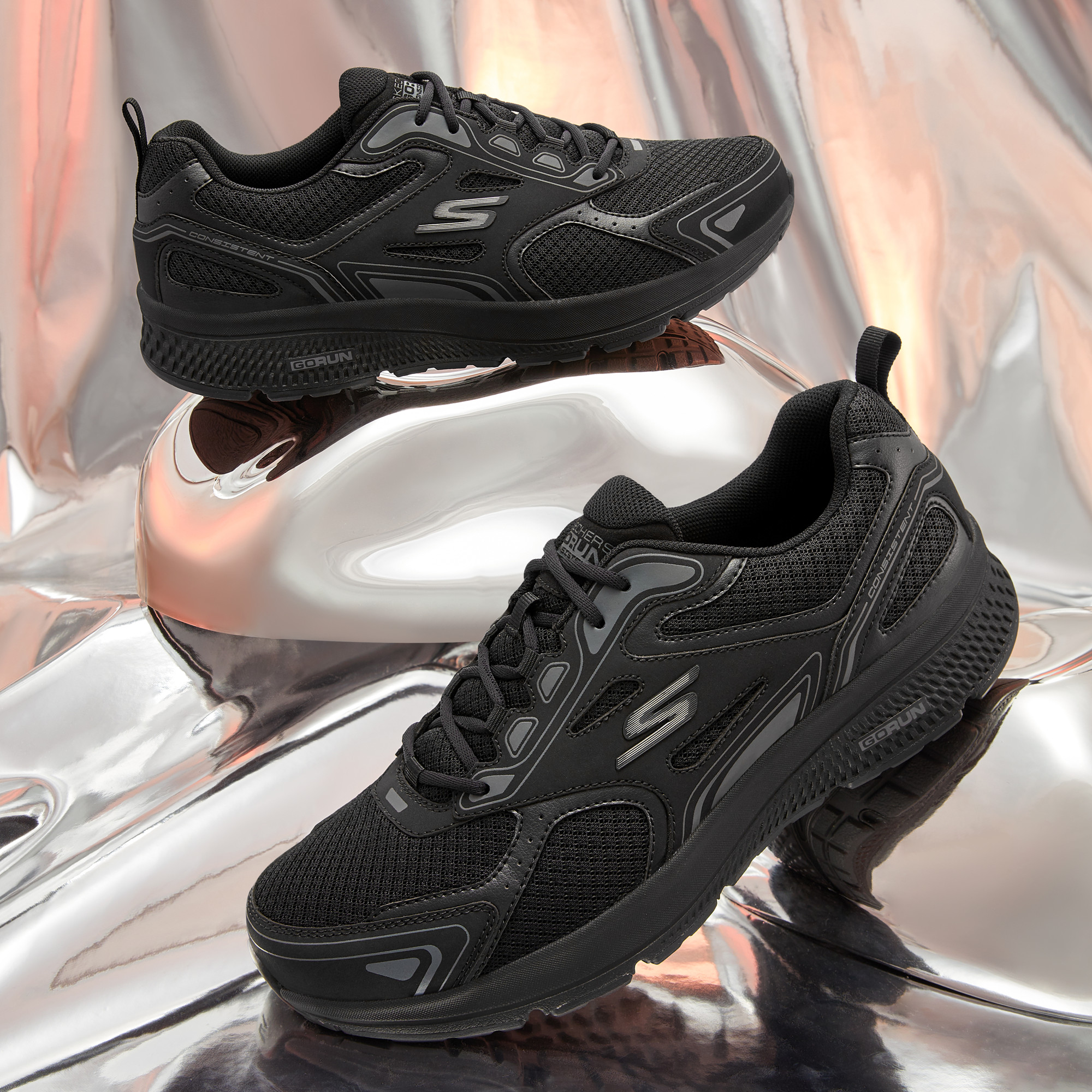 Skechers斯凯奇男鞋秋冬新款缓震回弹跑步鞋低帮休闲运动鞋220034